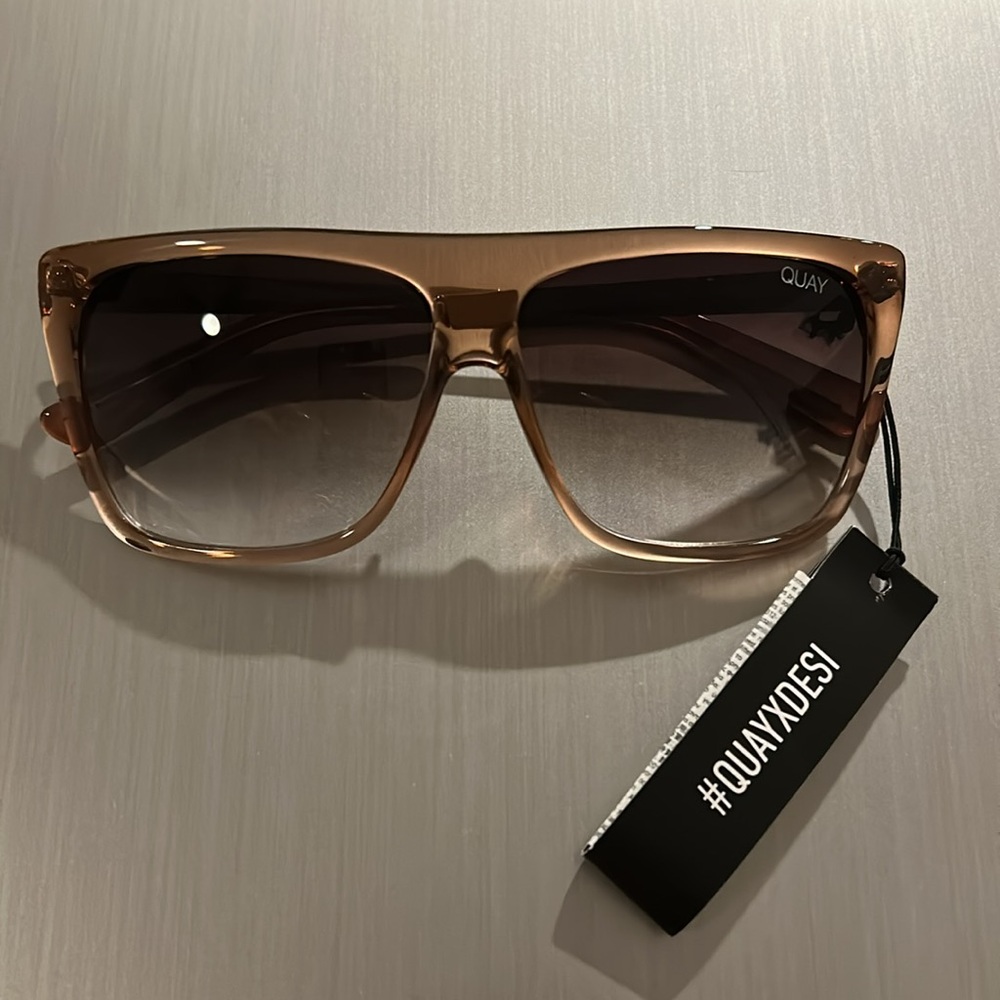 Quay Australia-QuayXDesi NWT OTL ll sunglasses in light brown - Picture 2 of 5